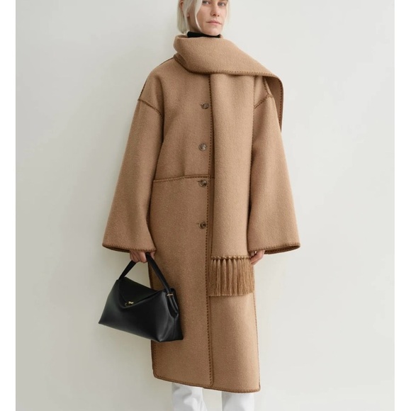 Toteme Embroidered Scarf Coat - Picture 14 of 16